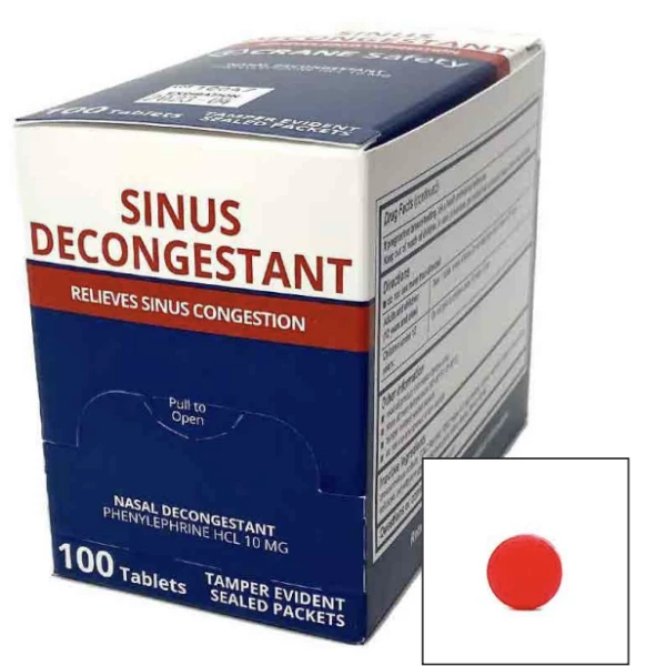 Extra Strength Sinus Decongestant (100/Box) #CS90933